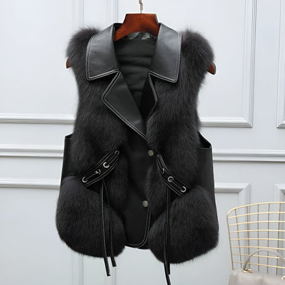 Mila | Luxurious Arctic fur bodywarmer for women