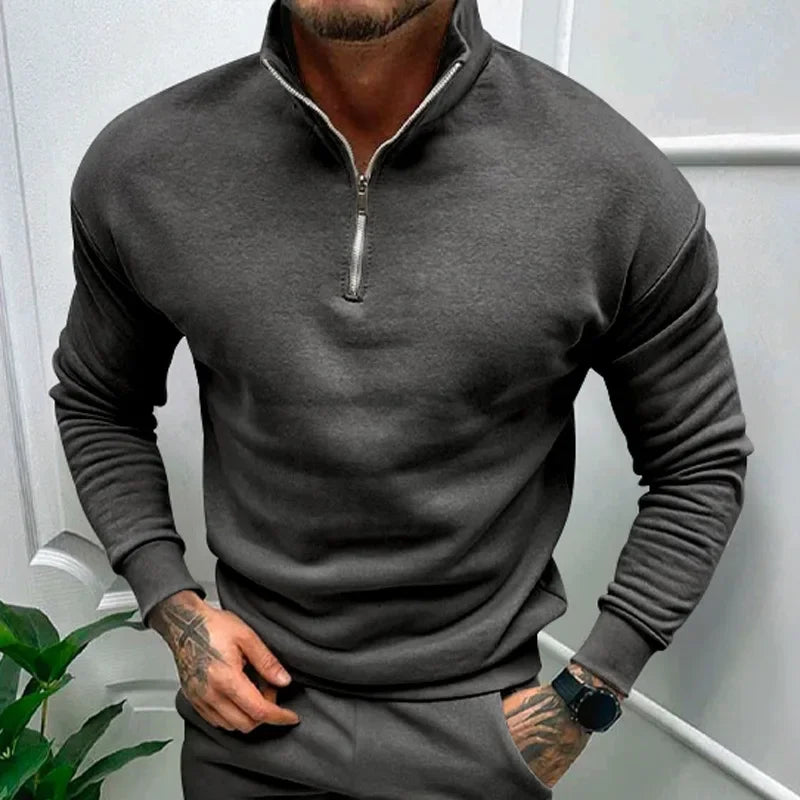 Loek | Knitted Half Zip Sweater