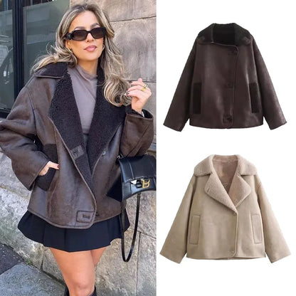 Unny | Thick Faux Leather Women's Jacket