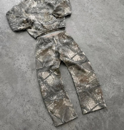 Halo | Casual oversized two-piece tracksuit for men