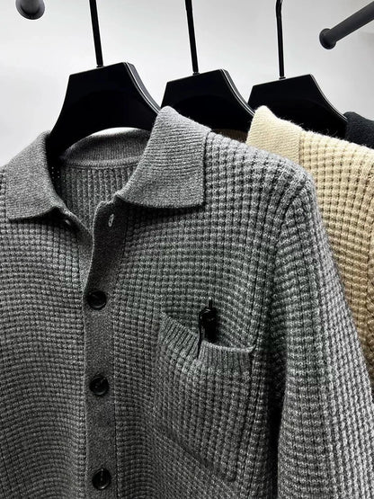 Brielle | Trendy high-end knitted cardigan for men