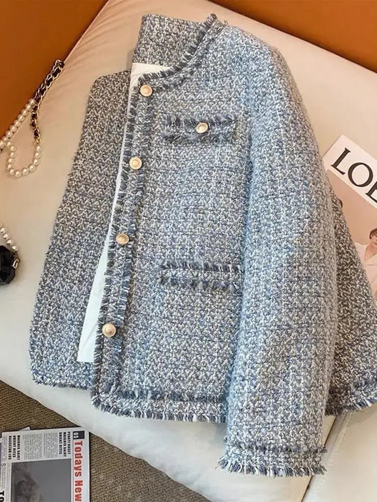 Céline - Elegant Tweed Coat for Women 