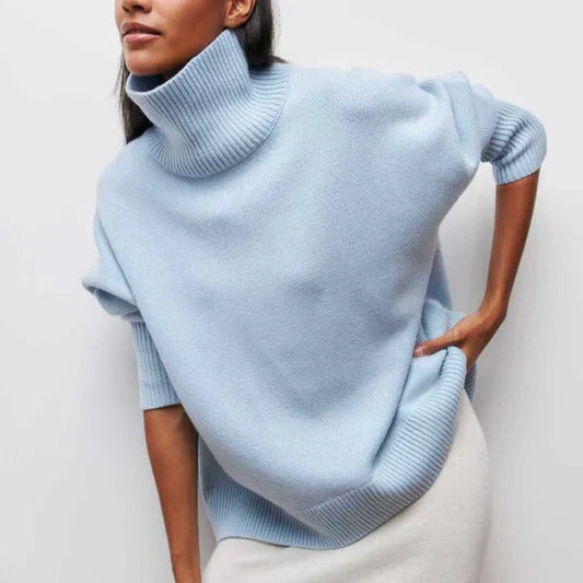 Lola | Warm oversized turtleneck sweater for women