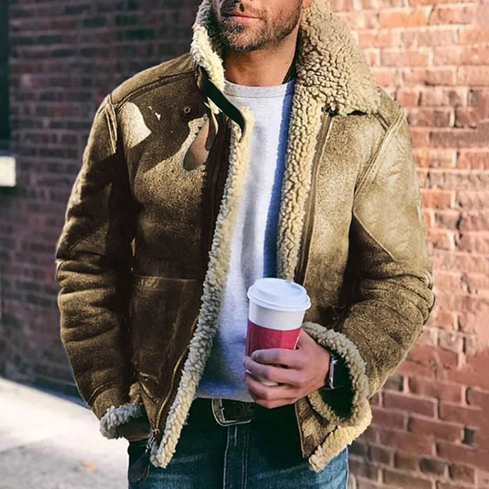 Bryan | Thickened Warm Faux Leather Men's Jacket