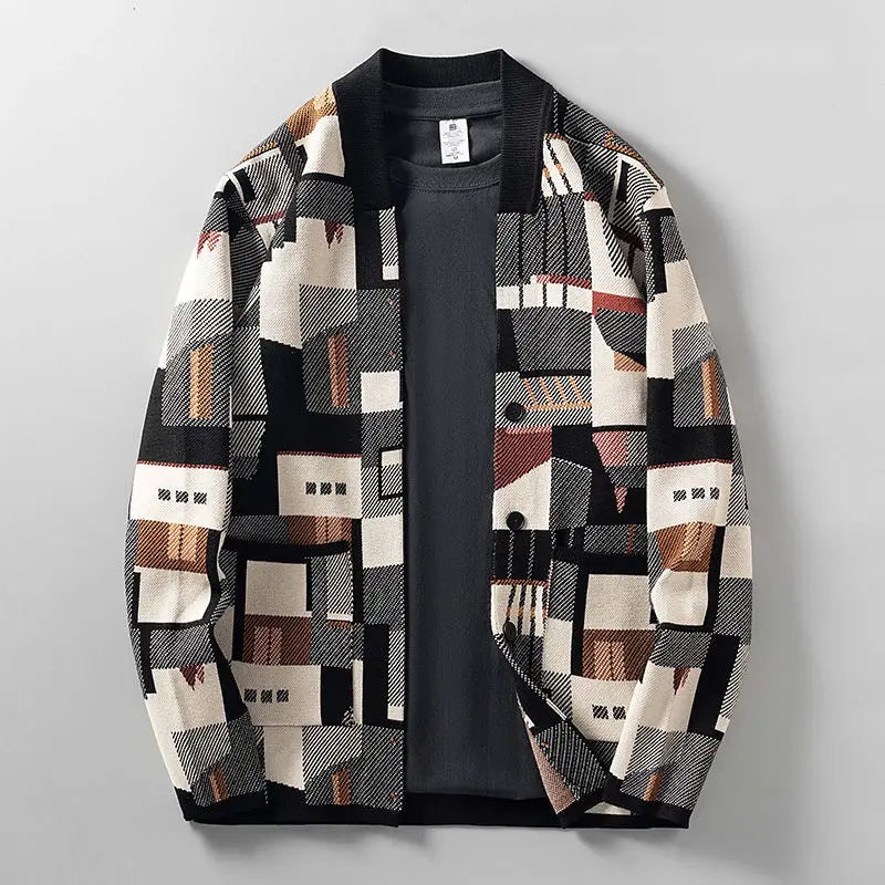 Nouveau™ Abstract Knitted Cardigan