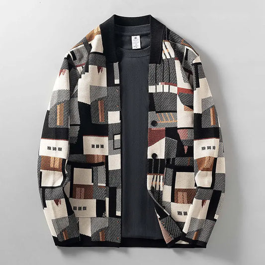 Nouveau™ Abstract Knitted Cardigan