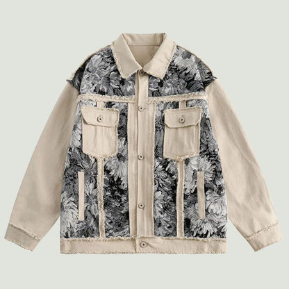 Hikari™ - Floral Denim Jacket