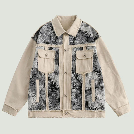 Hikari™ - Floral Denim Jacket