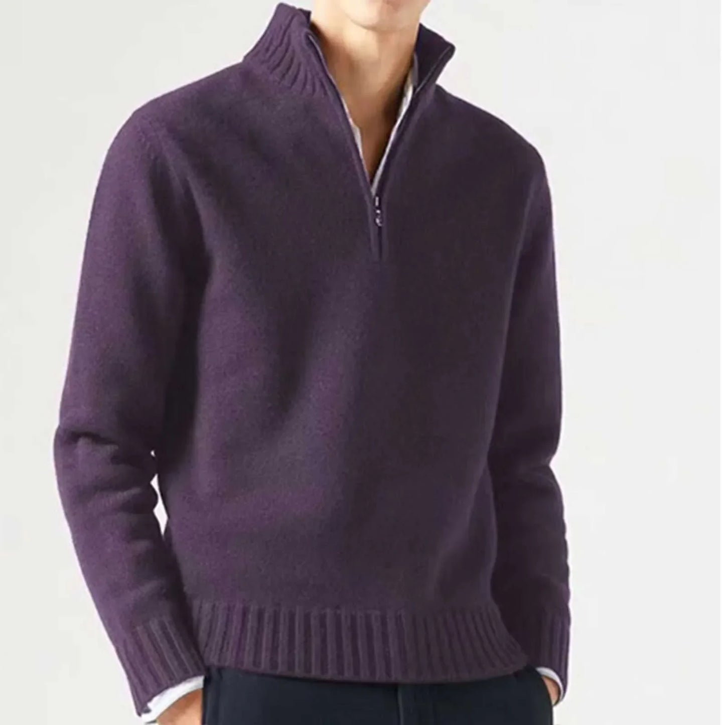 Warm half-zip sweater for men | Onni
