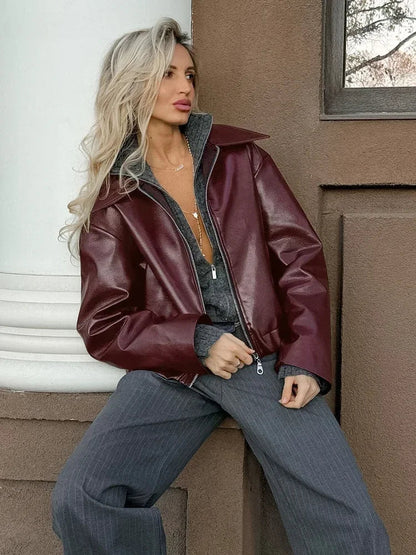 Onni | Classic Eco Leather Jacket