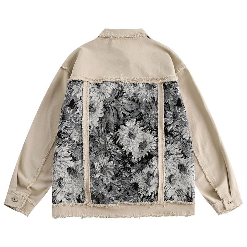 Hikari™ - Floral Denim Jacket