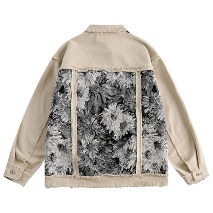 Hikari™ - Floral Denim Jacket