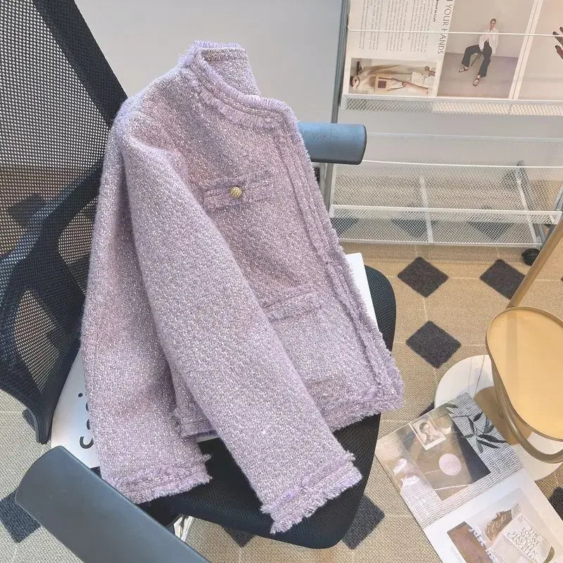Céline - Elegant Tweed Coat for Women 