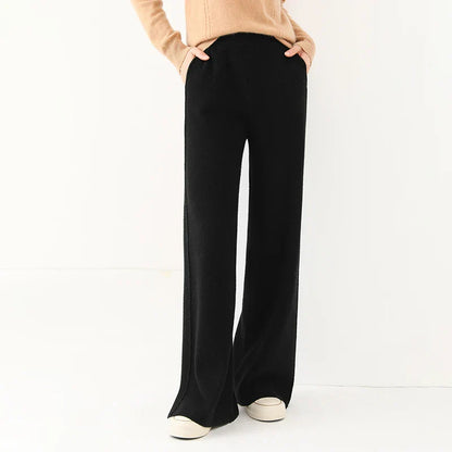 Adonis | Trendy knitted wide trousers for women