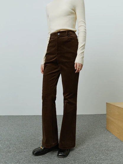 Aleza | Office Lady Corduroy Pants for Women