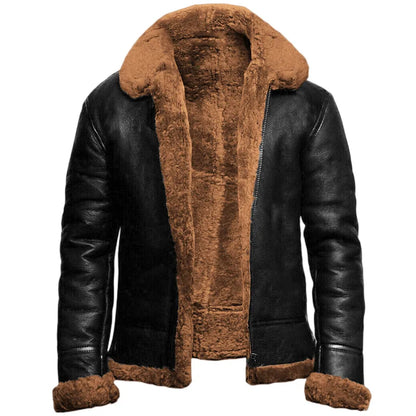 Onni | Classic leather winter jacket for men