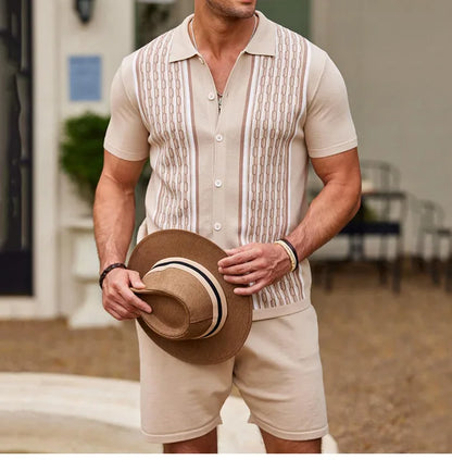 Saquon | Summer two-piece set with short sleeves