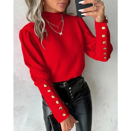 Onni | Elegant crew neck shirt for women