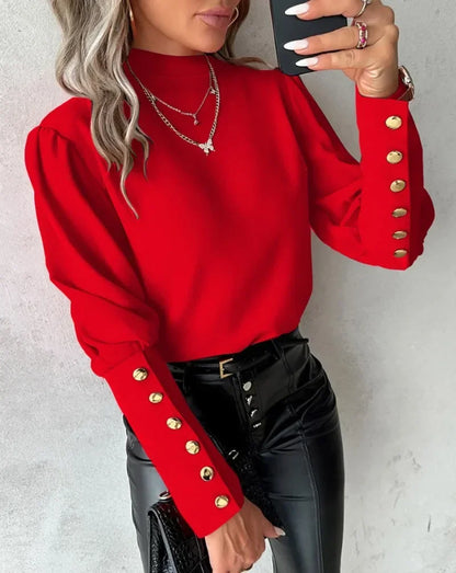 Onni | Elegant crew neck shirt for women