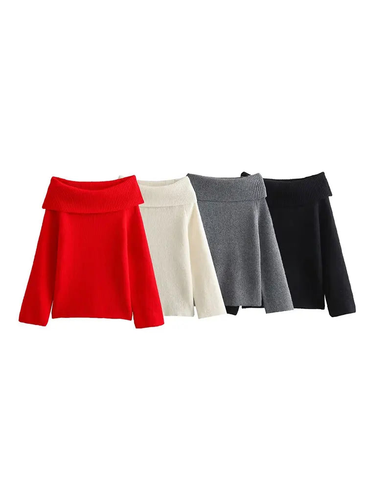Onni | Fashionable strapless off-the-shoulder sweater for women