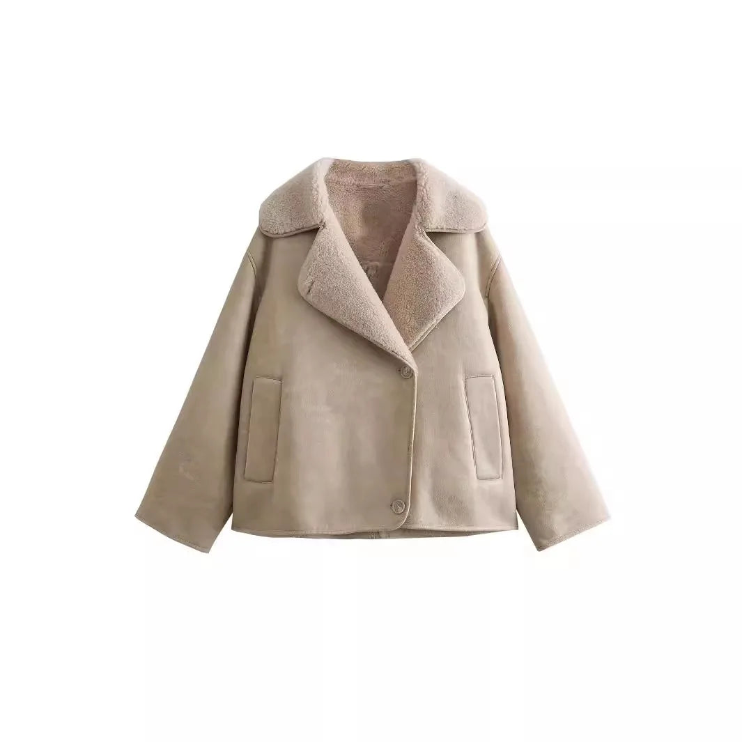Unny | Thick Faux Leather Women's Jacket