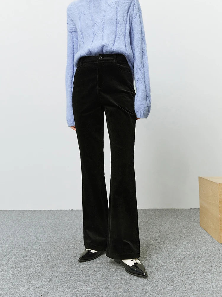 Aleza | Office Lady Corduroy Pants for Women