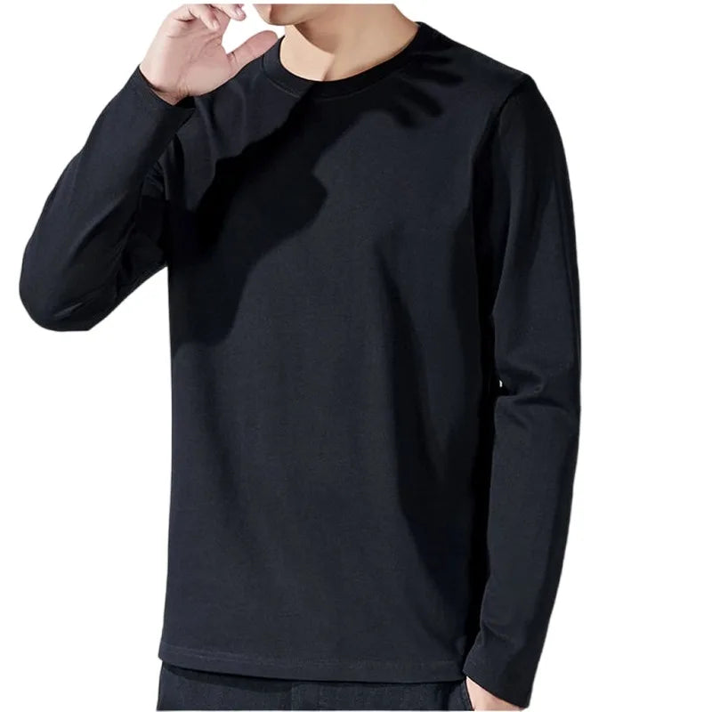 Men's Long Sleeve Cotton T-Shirts | Owen