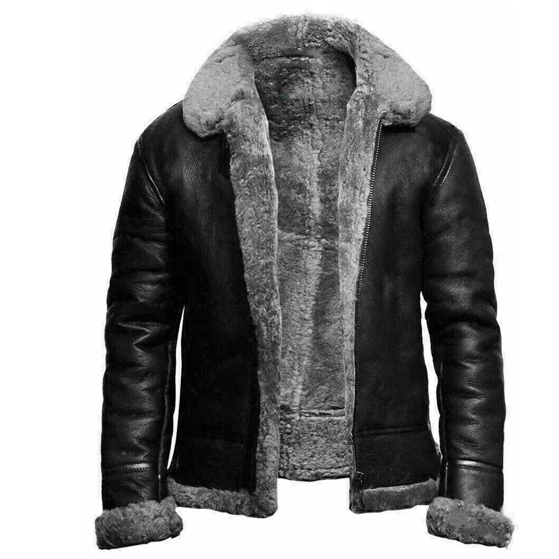 Onni | Classic leather winter jacket for men