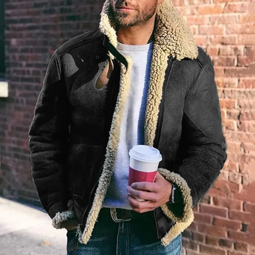 Bryan | Thickened Warm Faux Leather Men's Jacket