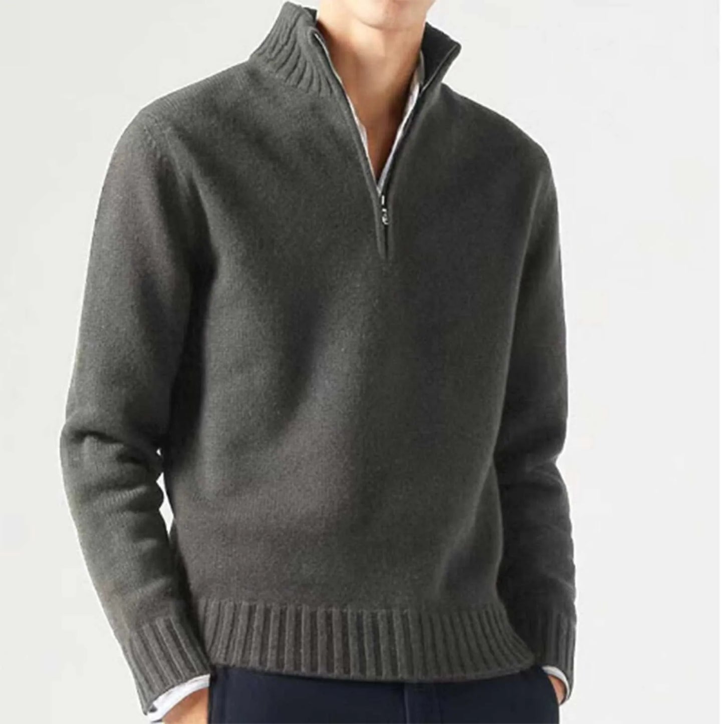 Warm half-zip sweater for men | Onni