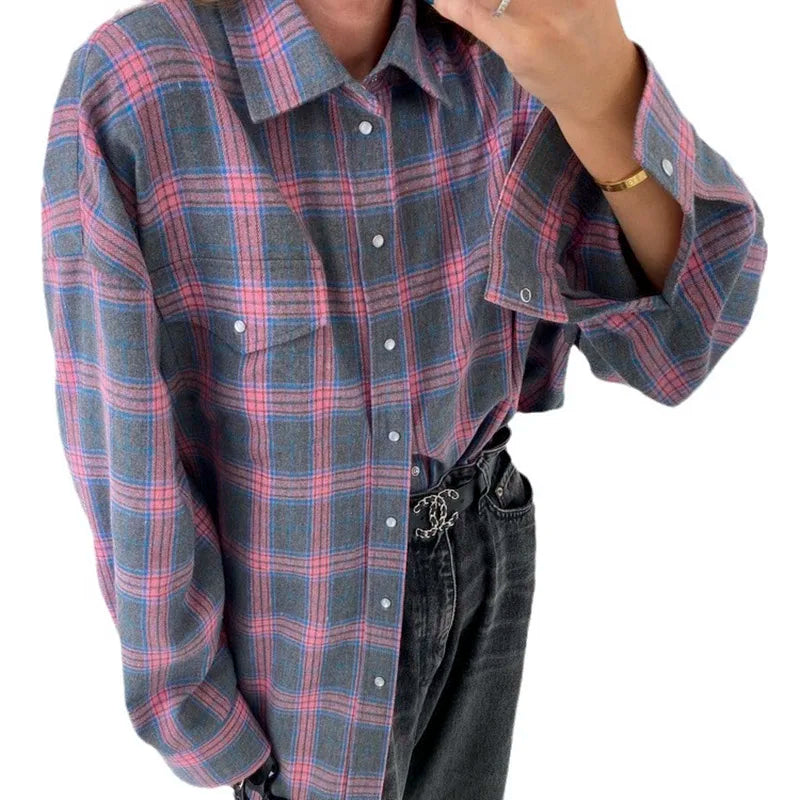 Natalie | Women's Vintage Long Sleeve Shirt