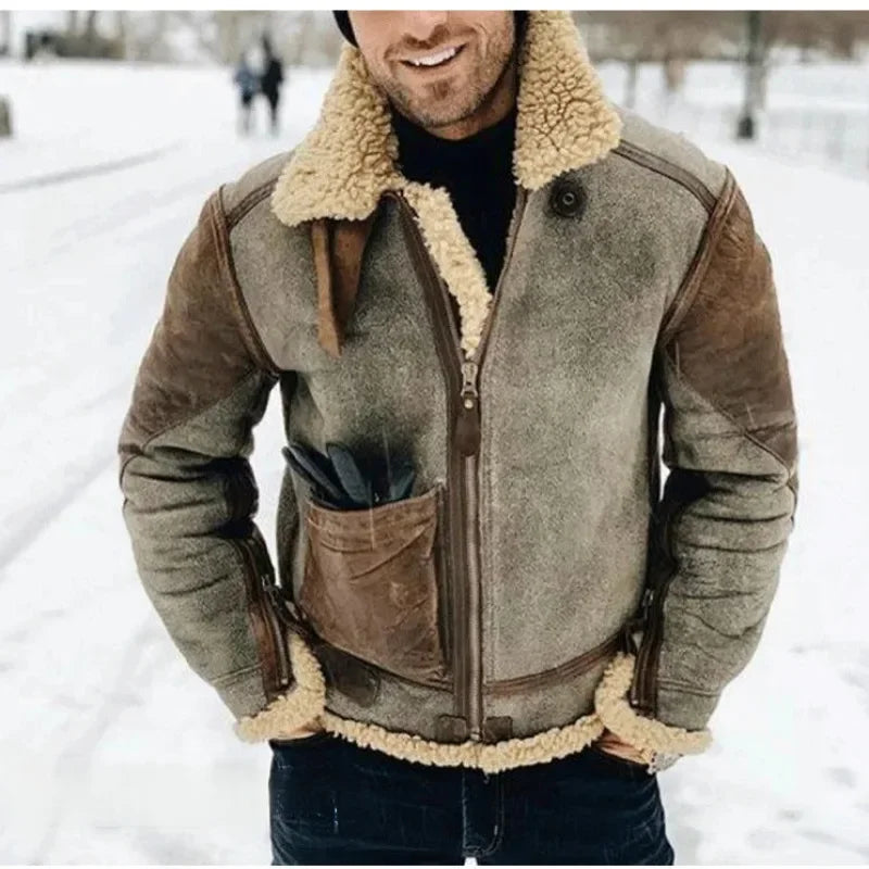 Bryan | Thickened Warm Faux Leather Men's Jacket