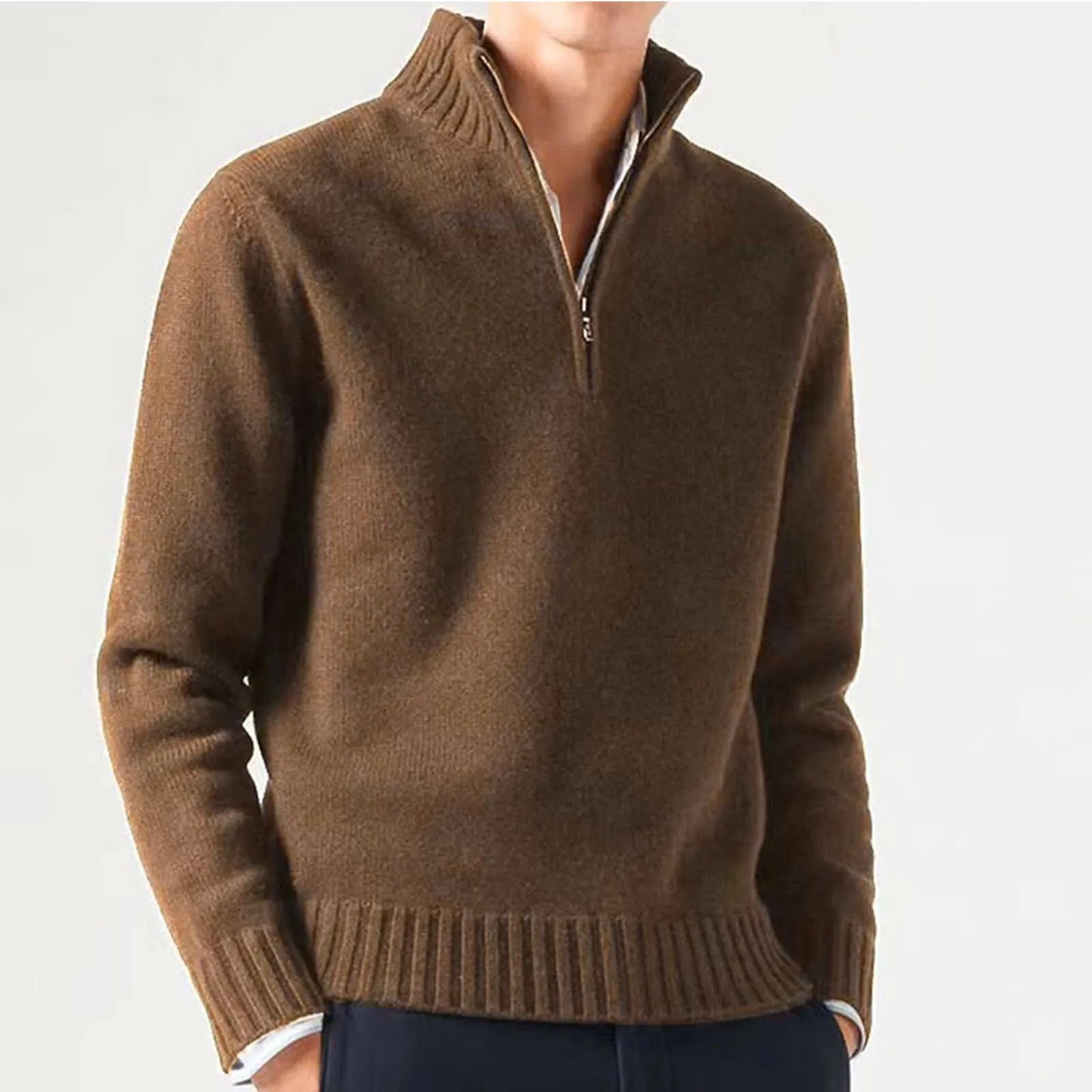 Warm half-zip sweater for men | Onni