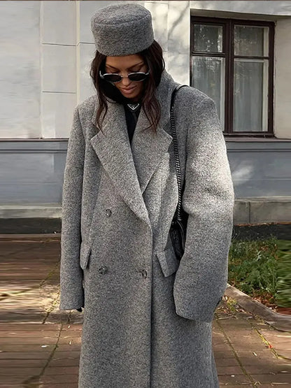Riley | Elegant long women's coats with long sleeves 