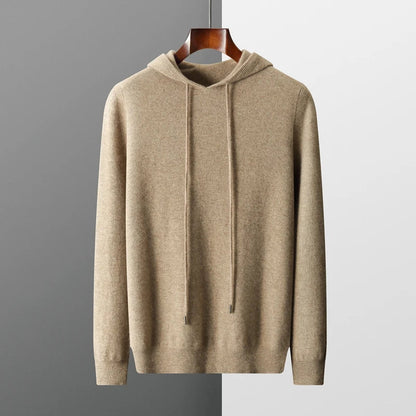 Nilo™ - Hoodie Sweater - 100% Merino Wool from Australia: Knitted Sweater for Autumn and Winter