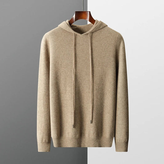 Nilo™ - Hoodie Sweater - 100% Merino Wool from Australia: Knitted Sweater for Autumn and Winter