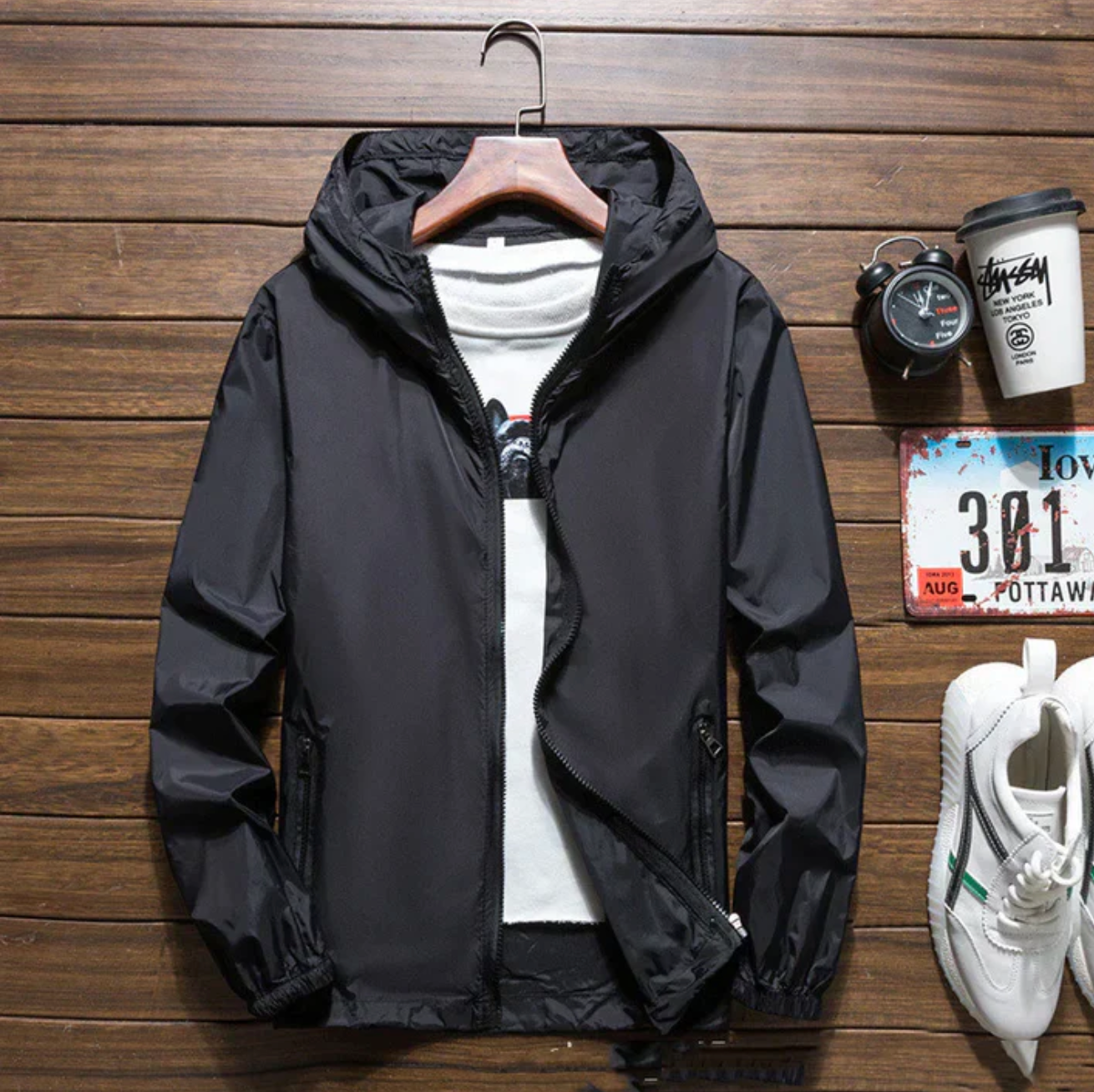Waterproof hooded jacket | Alexander