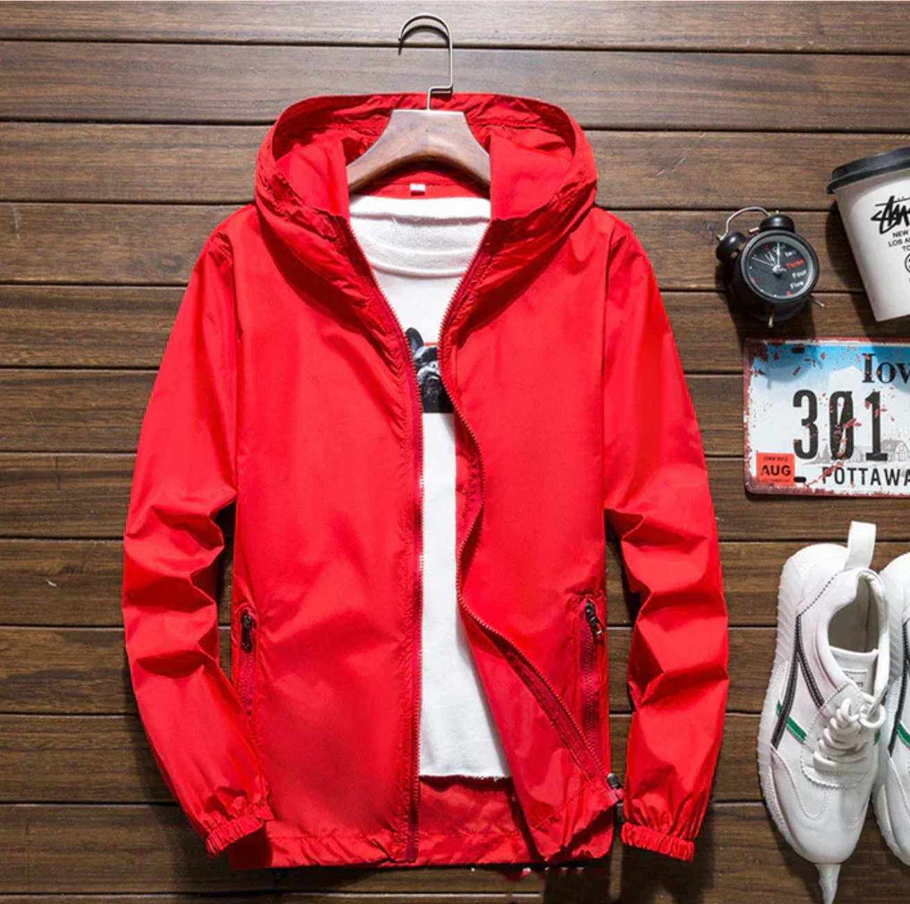 Waterproof hooded jacket | Alexander