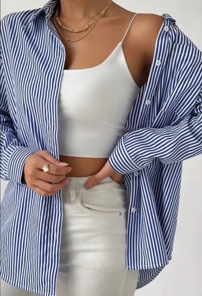 Fiona | Classic Striped Blouse 