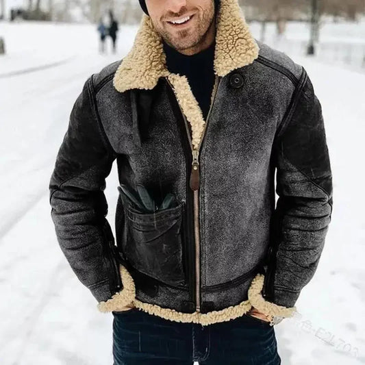 Bryan | Thickened Warm Faux Leather Men's Jacket