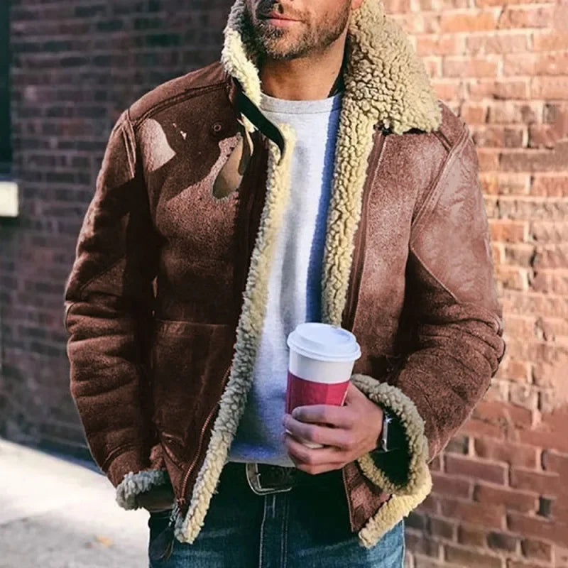 Bryan | Thickened Warm Faux Leather Men's Jacket