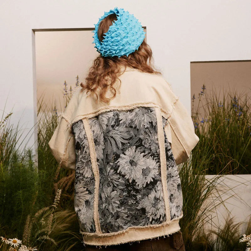 Hikari™ - Floral Denim Jacket