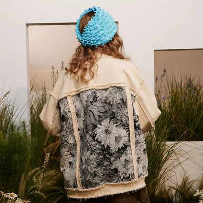 Hikari™ - Floral Denim Jacket
