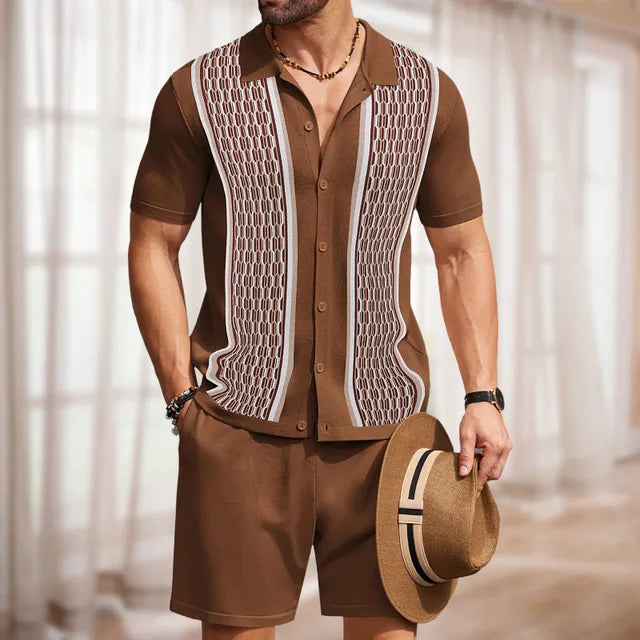 Saquon | Summer two-piece set with short sleeves