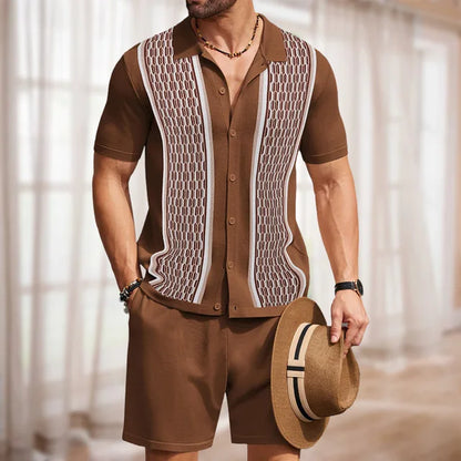 Saquon | Summer two-piece set with short sleeves