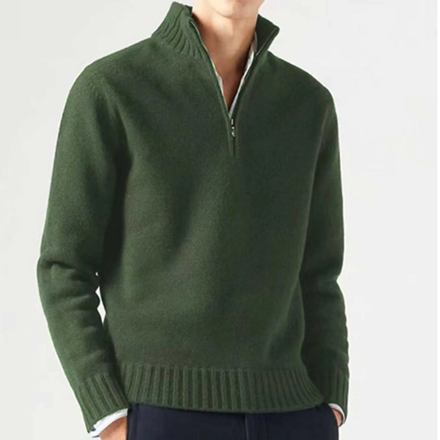 Warm half-zip sweater for men | Onni