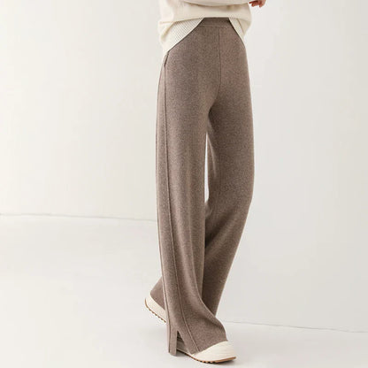 Adonis | Trendy knitted wide trousers for women
