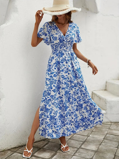 Azura | Delft Blue Long Dress