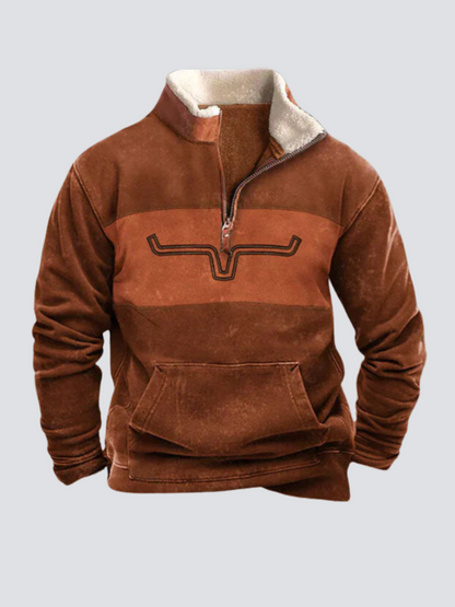 Brendy | Trendy quarter-zip sweater for men
