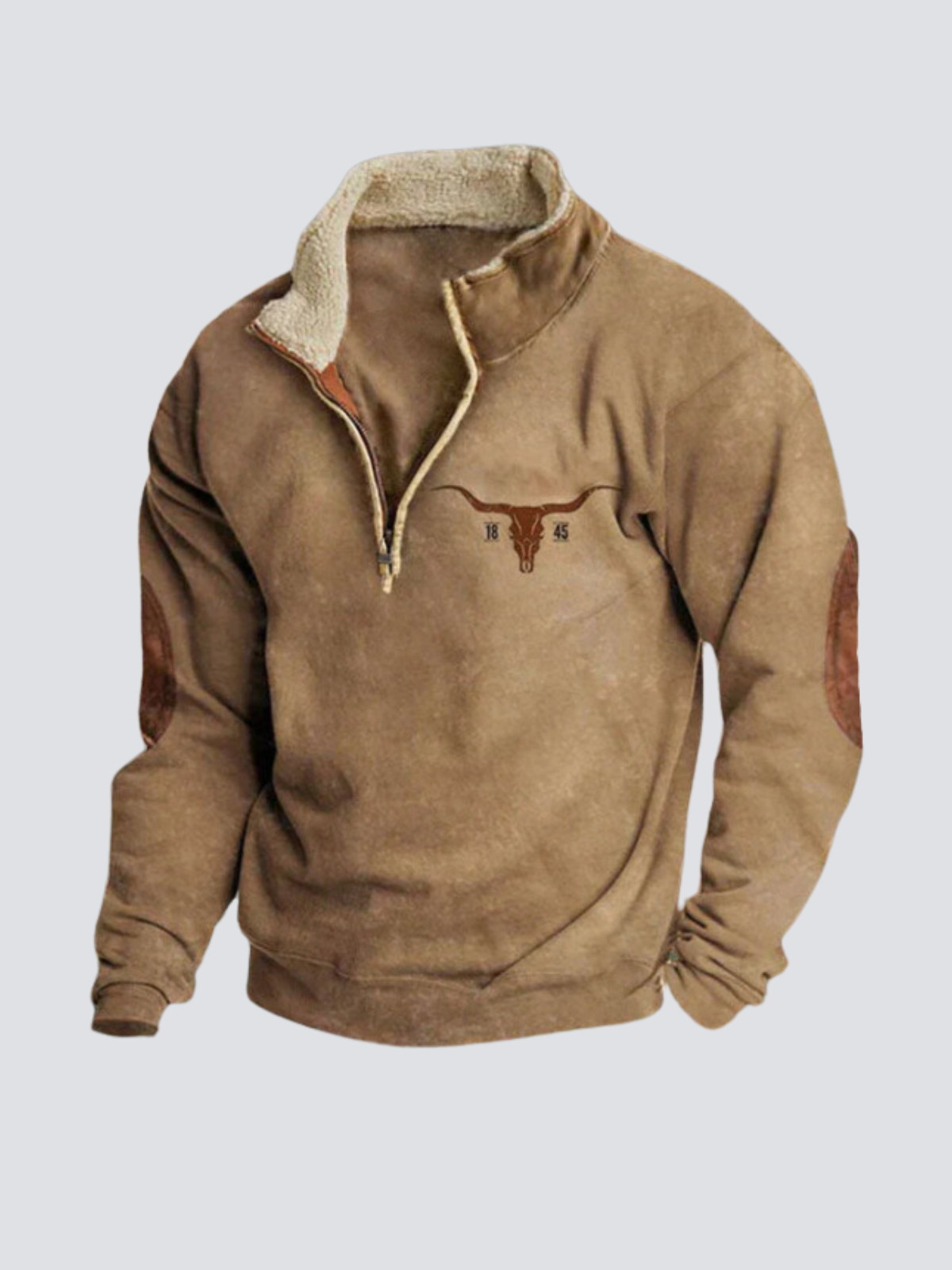 Brendy | Trendy quarter-zip sweater for men